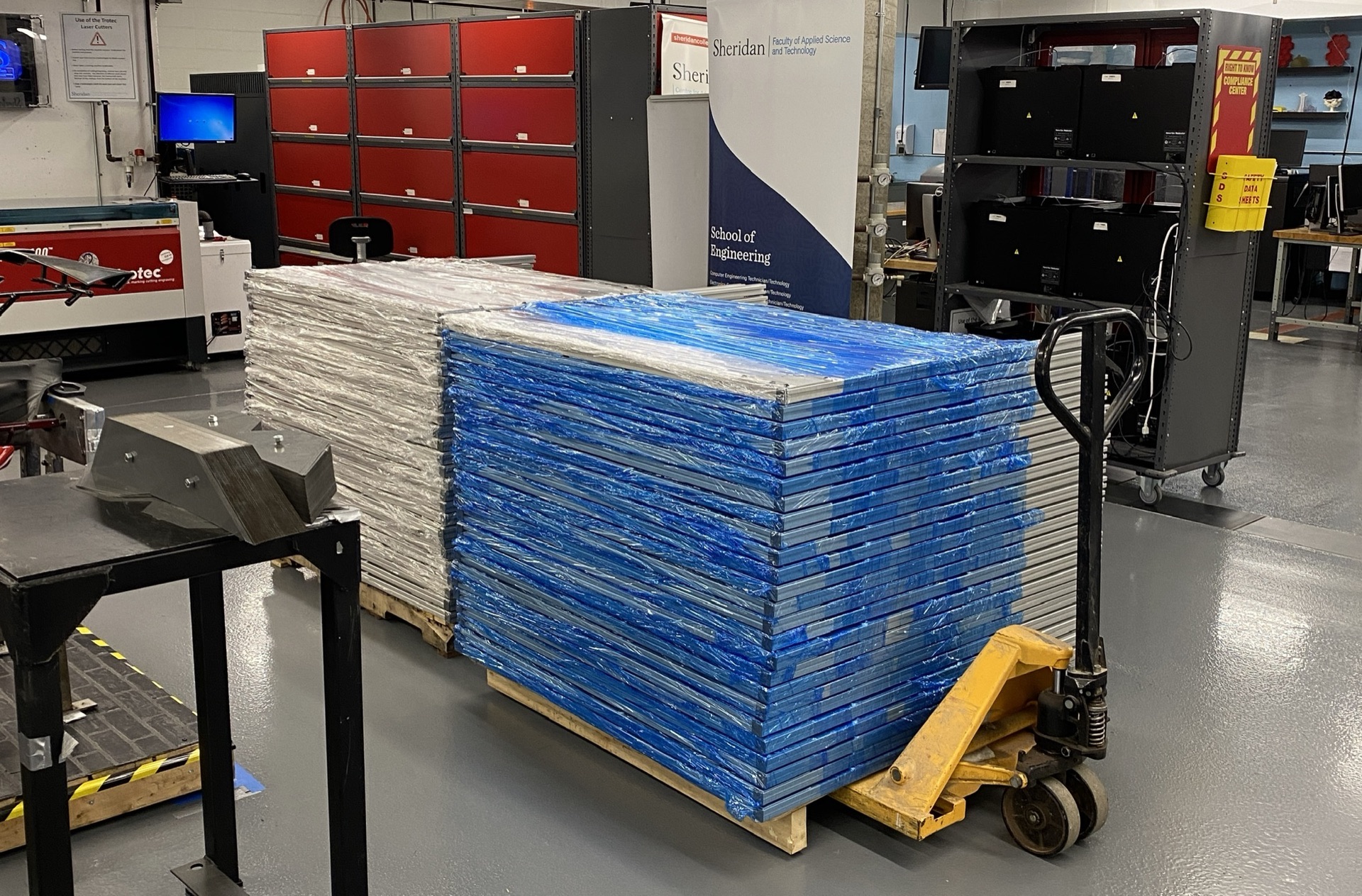 Coca-Cola Bottling joined the effort. We engineered POS shields from PETG.