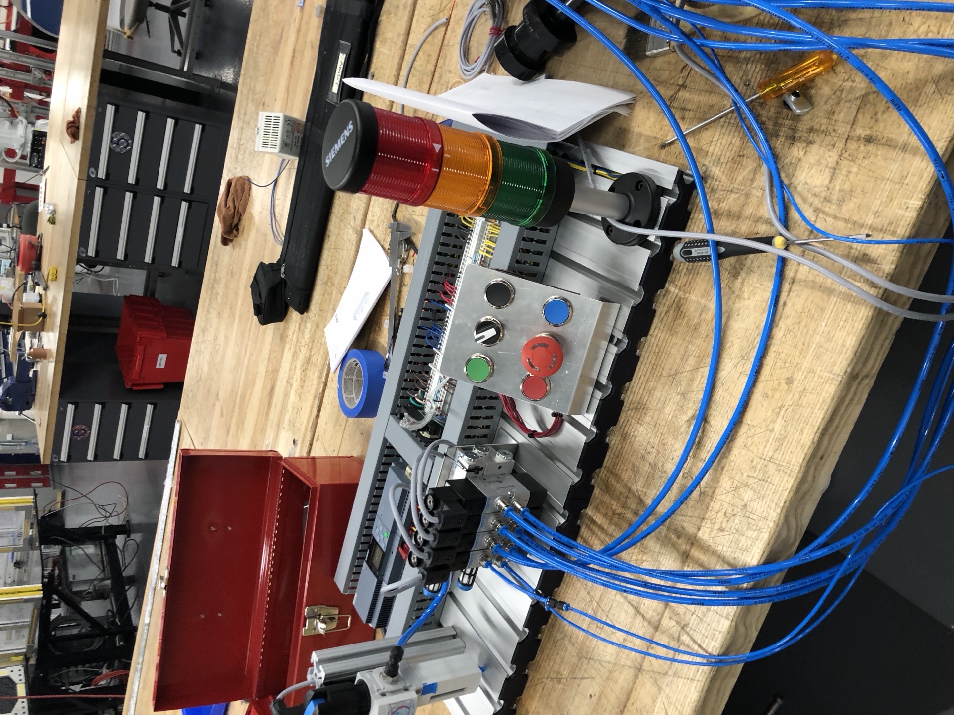 Then we wired the panel.